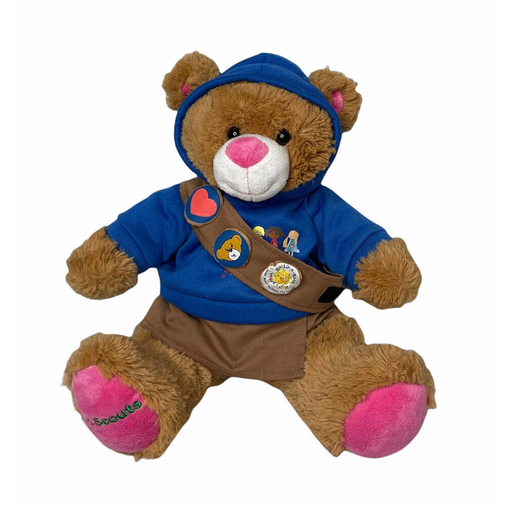 Build A Bear 100th Anniversary Girl Scout Teddy 14" Plush Bear Retired Daisy